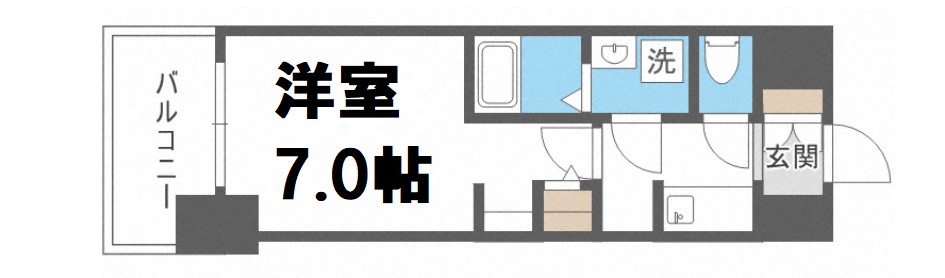 S-RESIDENCEドーム前千代崎の間取り