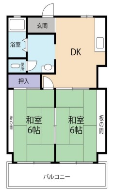 シャトー朝霧の間取り写真