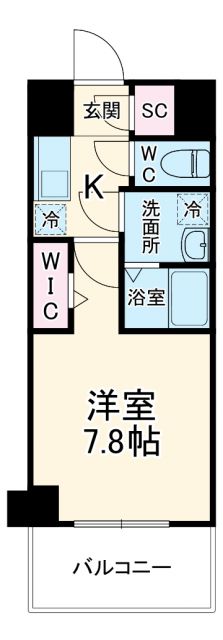 ファーストフィオーレ江坂ラディールの間取り写真