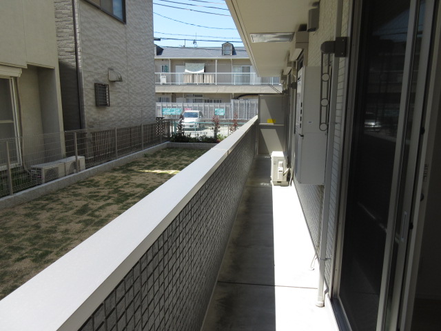 バルコニー　南向きです。