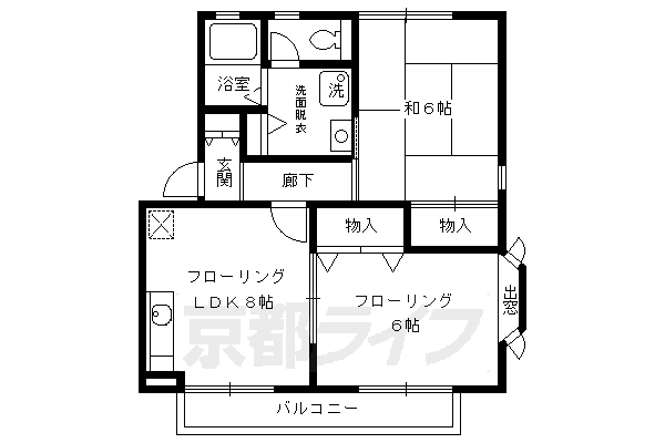 ハイカムール西賀茂の間取り写真