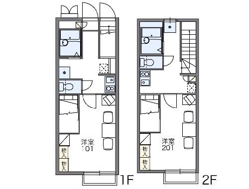 島田市高砂町のアパートの間取り