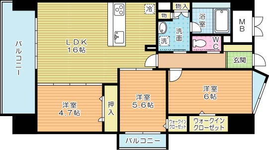 グランヒルズ下曽根の間取り