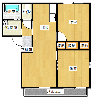 シャーメゾン大橋Ｂの間取り