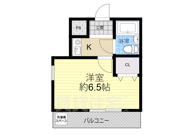 乙訓郡大山崎町字大山崎のマンションの間取り