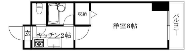 松山市喜与町のマンションの間取り