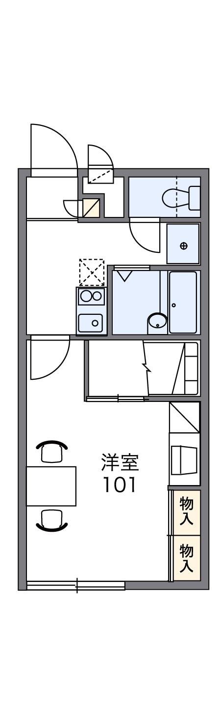 レオパレス山崎Ａの間取り