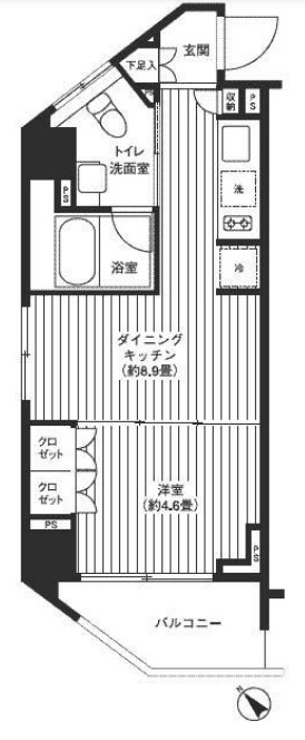 レジディア渋谷の間取り写真