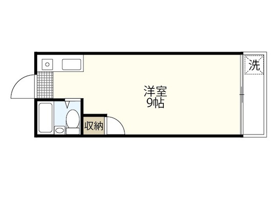 広島市安佐南区川内のアパートの間取り