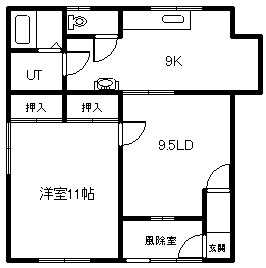 コーポリラの間取り