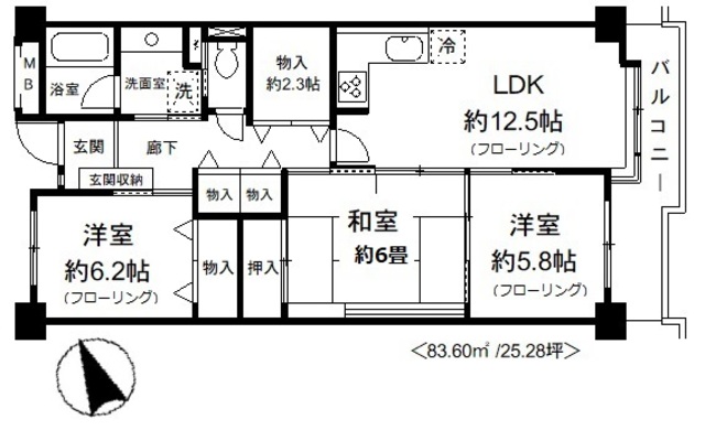 レジデンス岸和田の間取り