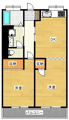 畑坂コーポの間取り