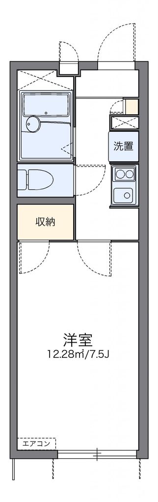千葉県千葉市中央区登戸３（アパート）の賃貸物件の間取り