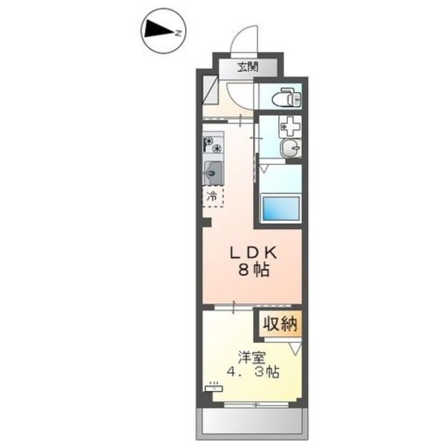 八王子市石川町のマンションの間取り