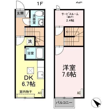 アバンティ江俣Iの間取り