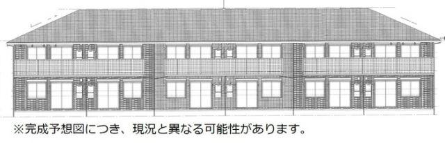 【仮）D-room横手3丁目　B棟の建物外観】