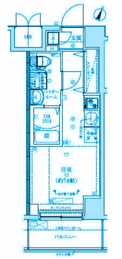 クラリッサ横浜阪東橋の間取り