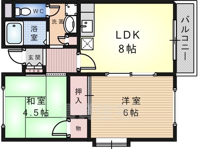 高橋ハイツの間取り