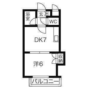 【アルファコスモ弐番館の間取り】