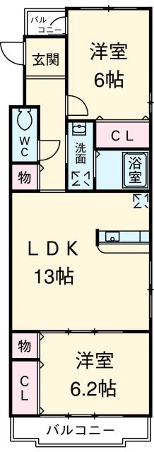 岡崎市富永町のマンションの間取り