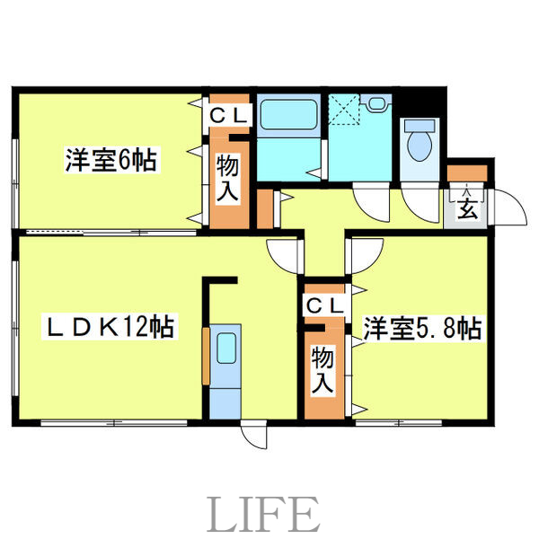 リバティ里塚の間取り