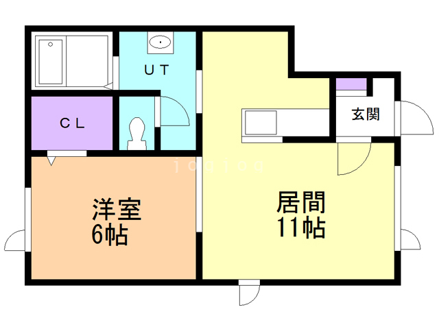 足寄郡足寄町北三条のアパートの間取り