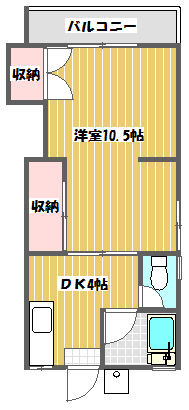 【二和コーポの間取り】