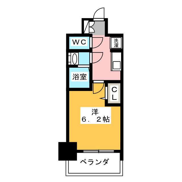 プレサンスＳＡＫＡＥフロントの間取り