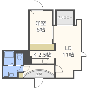 アムスアベニュー２４の間取り