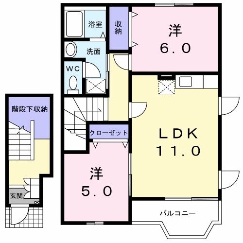 ラフィーネ　Ｍの間取り