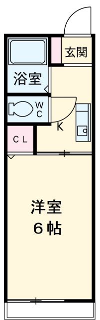 名古屋市南区三吉町のアパートの間取り