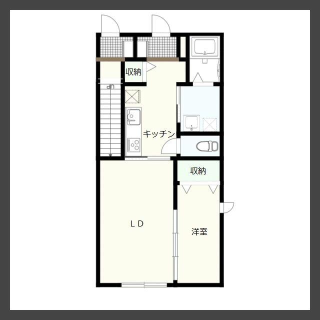 合志市幾久富のアパートの間取り