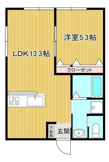 岡本アパートの間取り