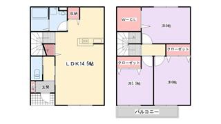 メゾンボヌールの間取り