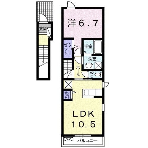 イーリス東唐津の間取り