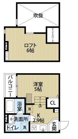 堺市美原区北余部のアパートの間取り