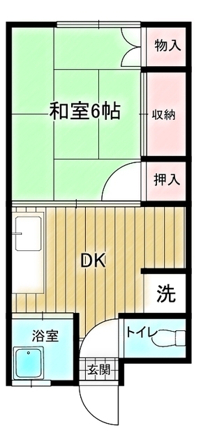 コーポ卯月の間取り