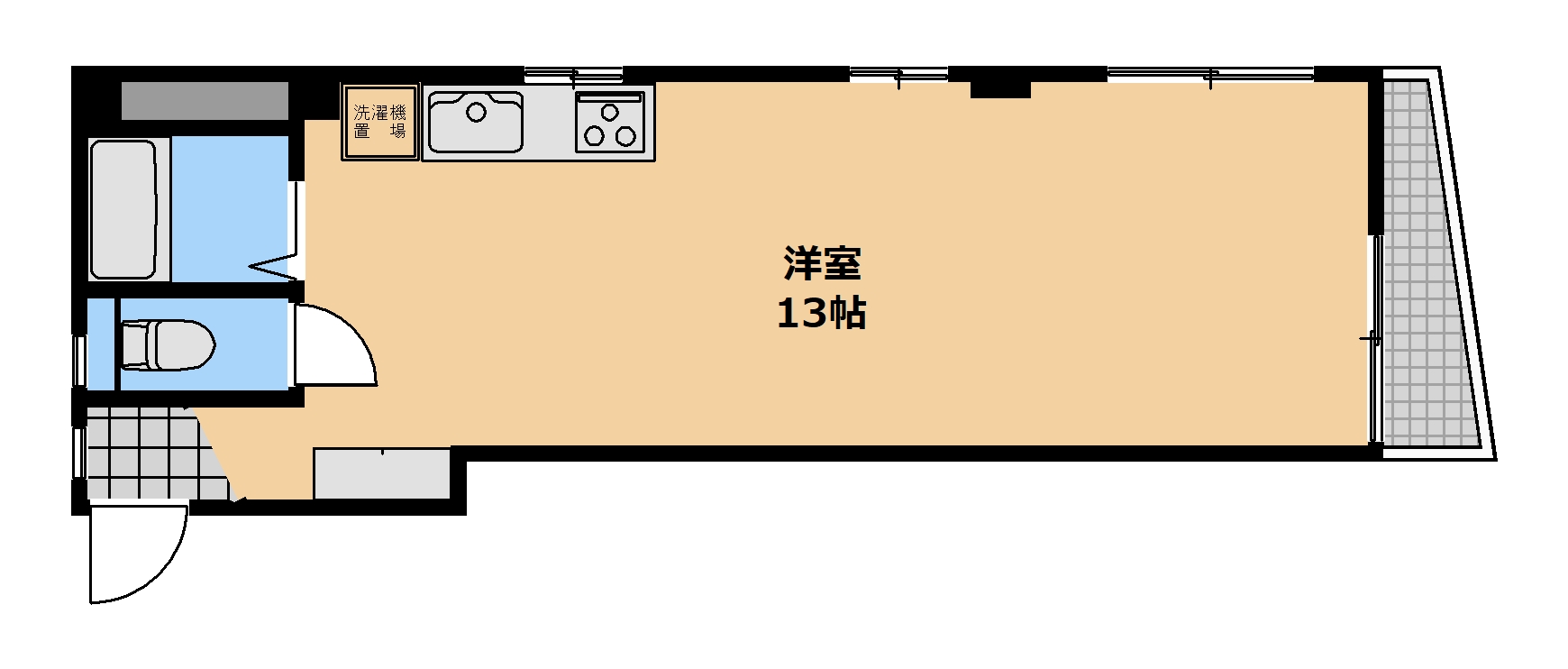 太陽ビルの間取り