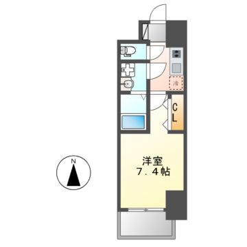 S-RESIDENCE堀田Northの間取り