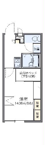 レオパレス喜勇の間取り