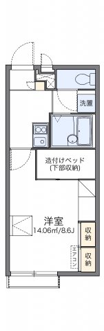 レオパレスシャルマンゾーン照杉の間取り