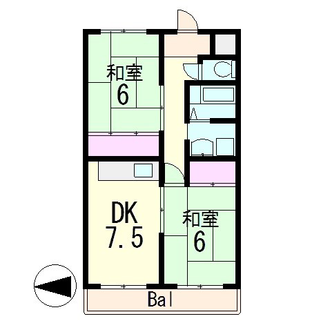 ベルパーク北山田の間取り