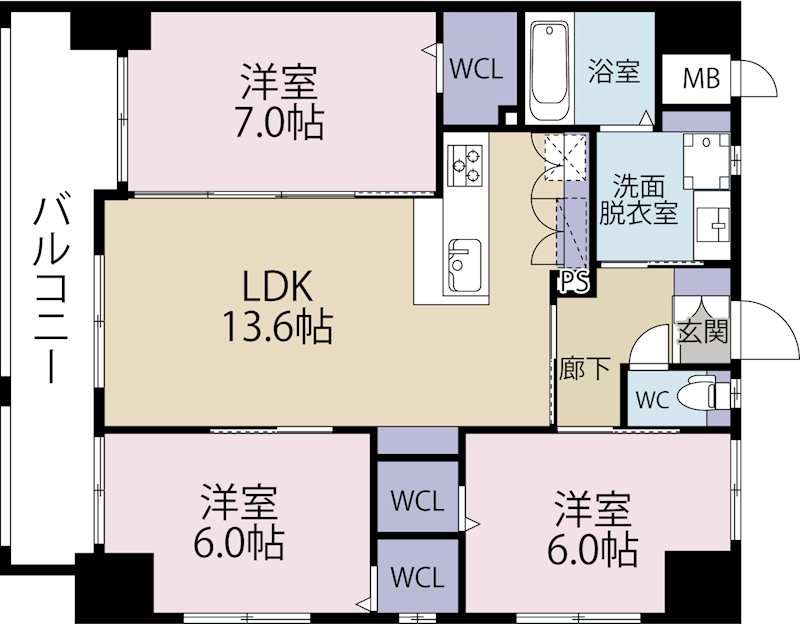 La casa戸畑（ラ・カーサ）の間取り