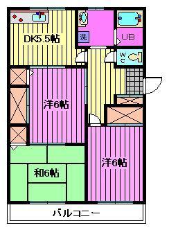 さいたま市見沼区大和田町のマンションの間取り