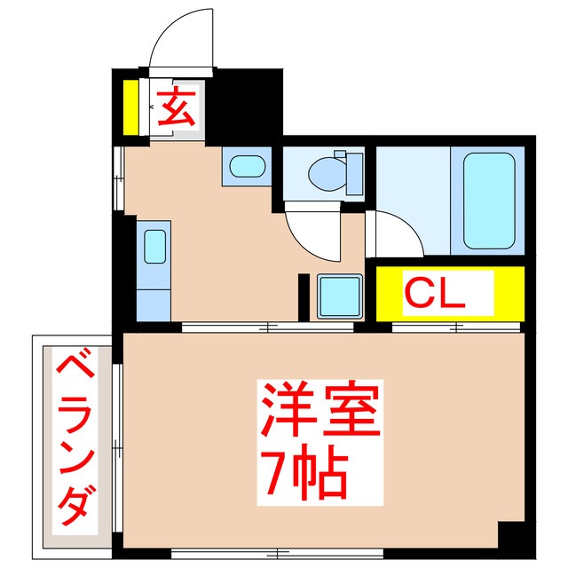 サンライズ荒田の間取り