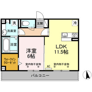 明楽　B棟の間取り