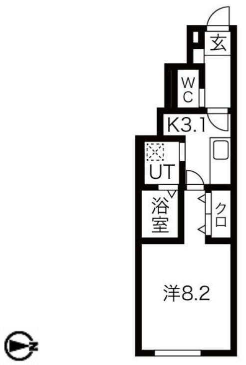 Ｌｅ　ｃｉｅｌ　ｋａｎｅｇａｓａｋｉ（ルシエルカネガサキ）の間取り