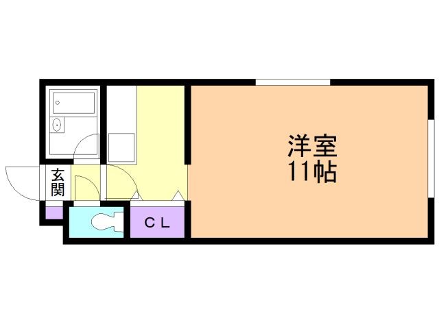 函館市宮前町のマンションの間取り