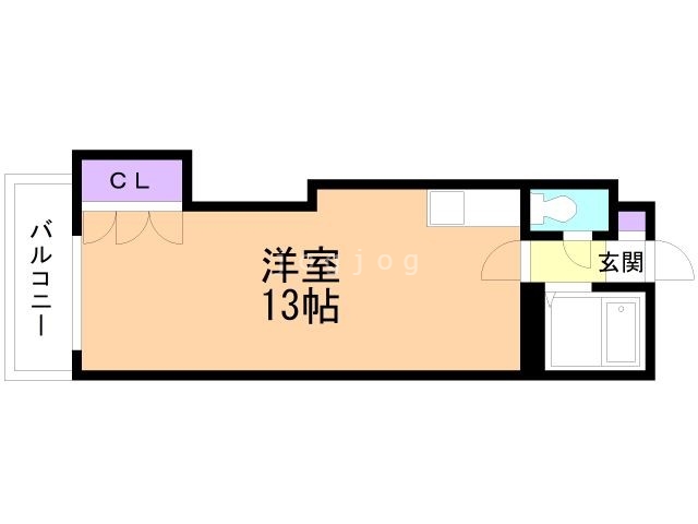 石狩郡当別町園生のマンションの間取り