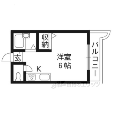 シャンテー長尾家具の間取り